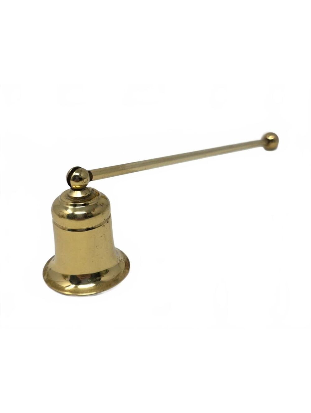 Vintage PartyLite Brass Candle Snuffer Swinging Bell 7.75 Inch